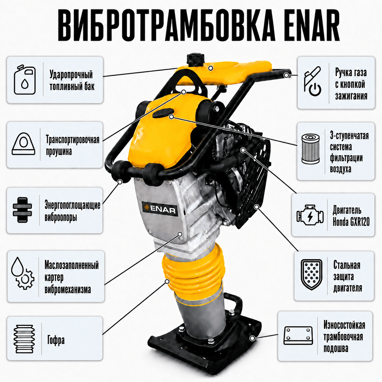 Устройство вибротрамбовки Enar